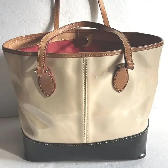 Dooney & Bourke Beige/Navy shoulder bag - Picture 2 of 16